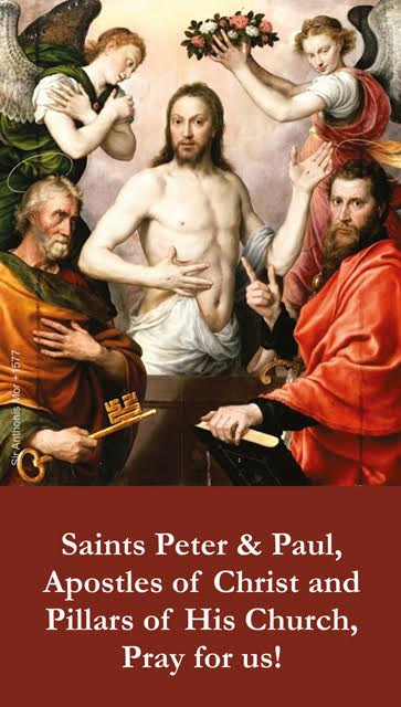 Saints Peter & Paul Prayer Card